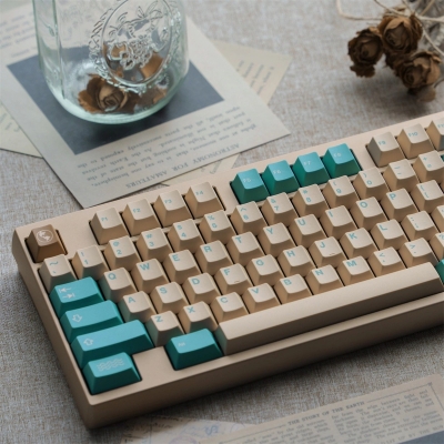 GMK Earth Tones 104+72 Full PBT Dye-subbed Keycaps Set for Cherry MX Mechanical Gaming Keyboard